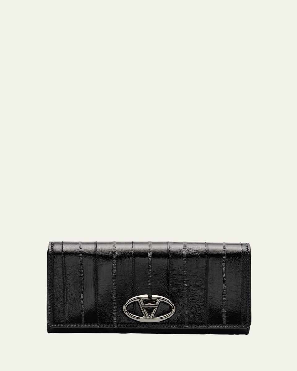 The Bold Edition VLOGO Hagfish Leather Wallet with Strap